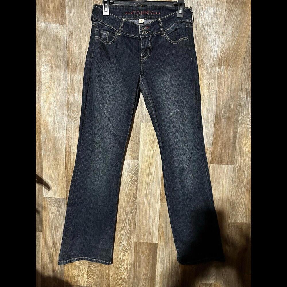tommy women bootcut jeans Size 11 Dark Wash